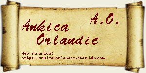 Ankica Orlandić vizit kartica